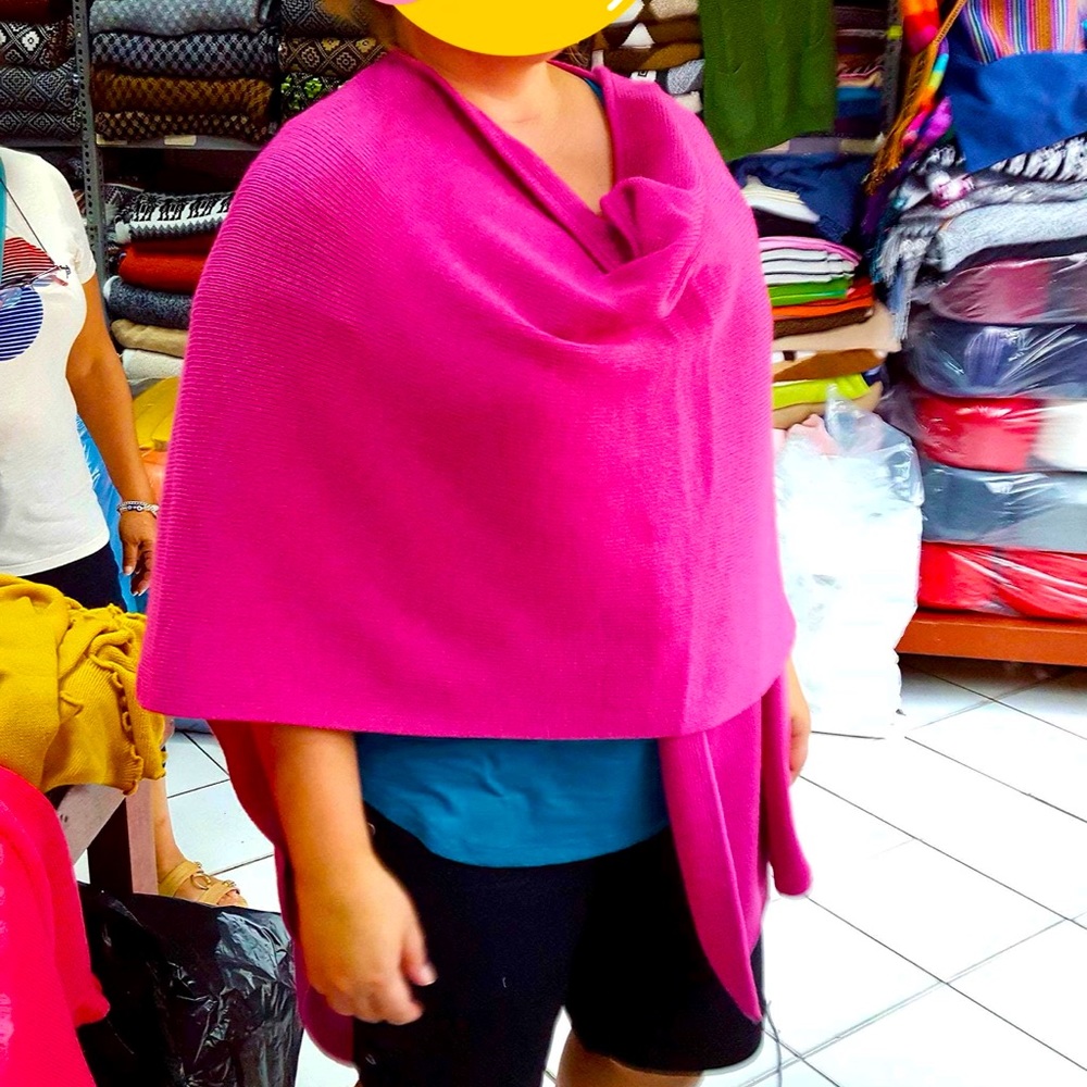 Peruvian Aplaca wool knit wrap